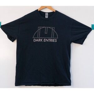 Dark Entries Records T-Shirt Black Size L